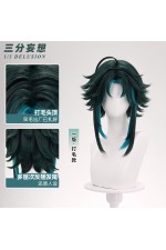 1/3 Delusion Genshin Impact Xiao Blue Green Cosplay Wig
